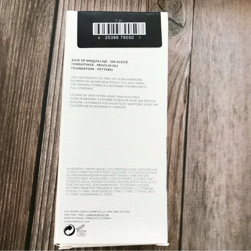 🆕5 Boxes- CARGO Oil Free Foundation
